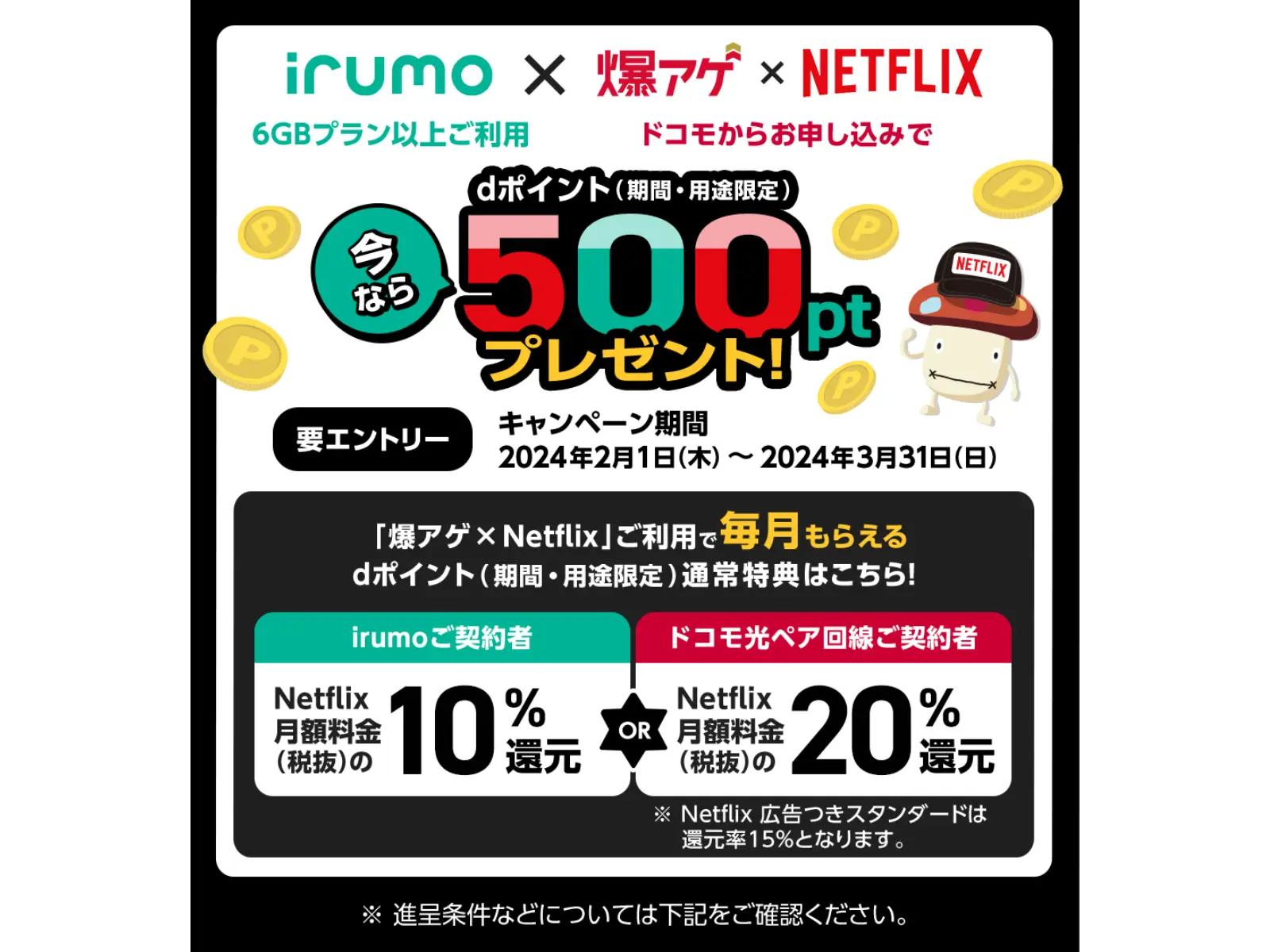 irumoとNetflixのコラボキャンペーン